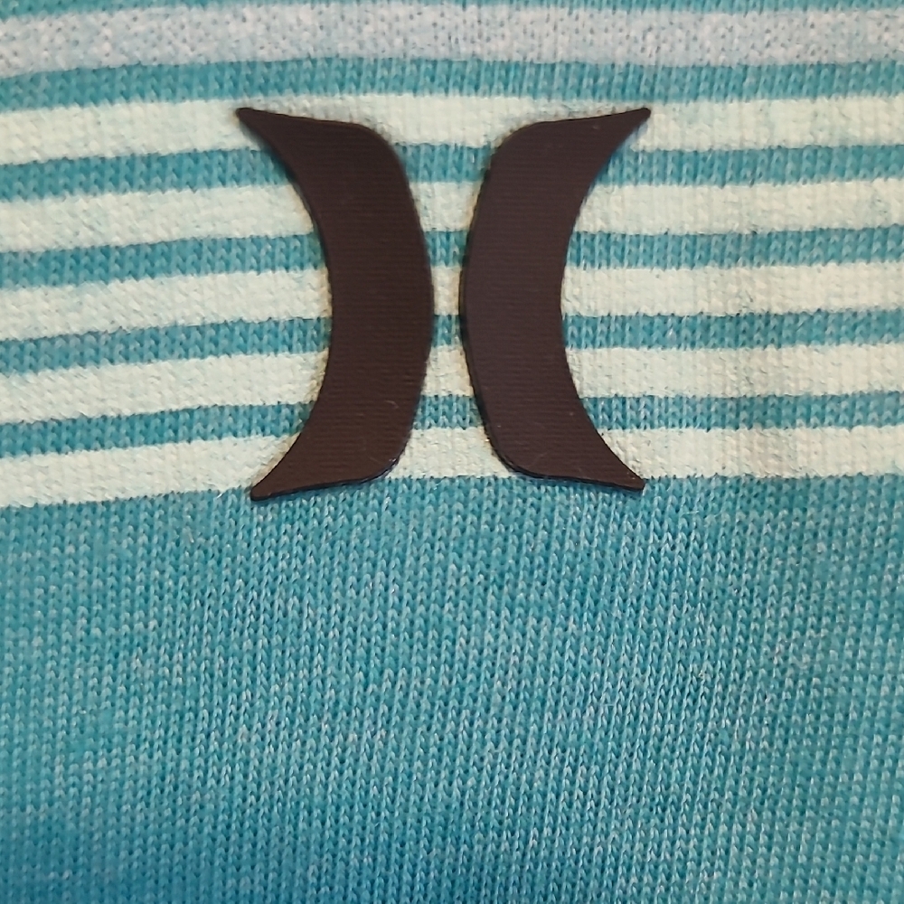 Hurley Kids Teal and Navy Striped Tank Top - Picture 4 of 10